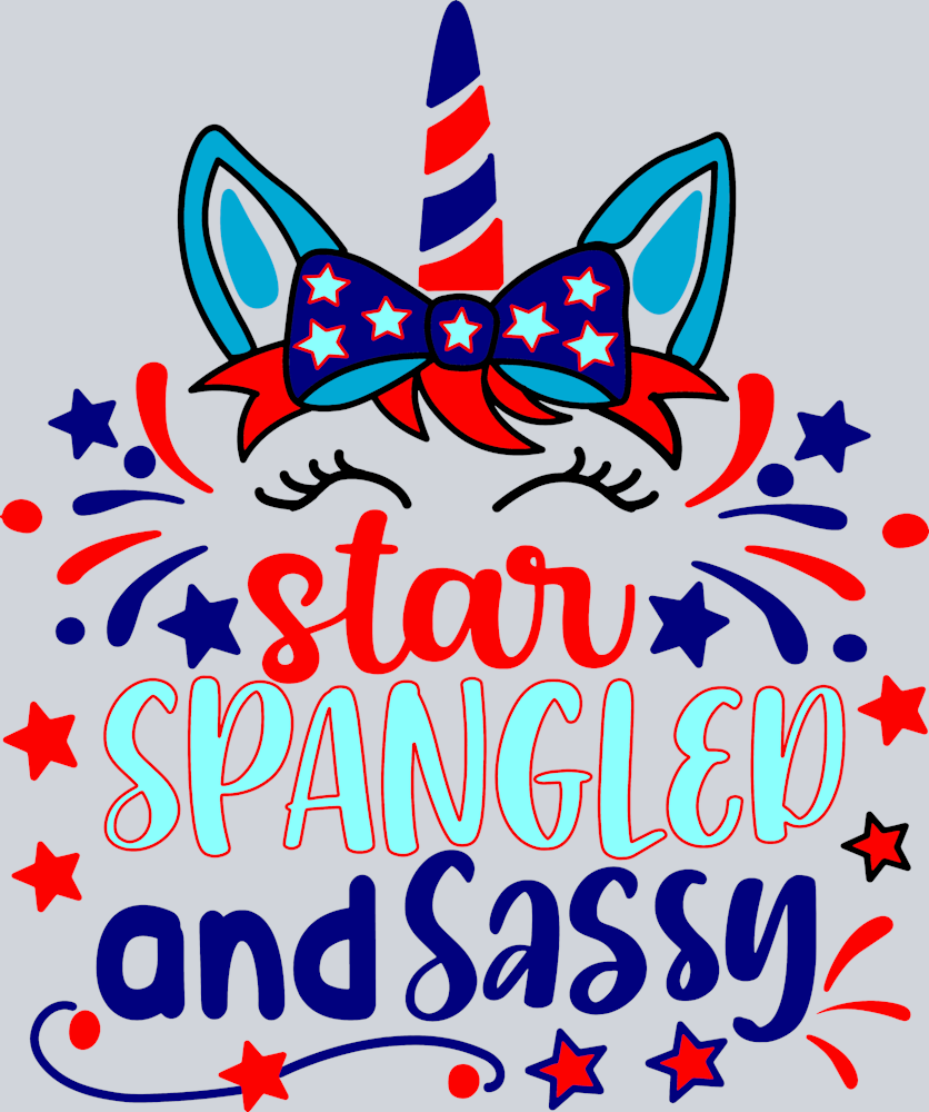 Star Spangled And Sassy 1 - STK05787 (DTF Transfers)
