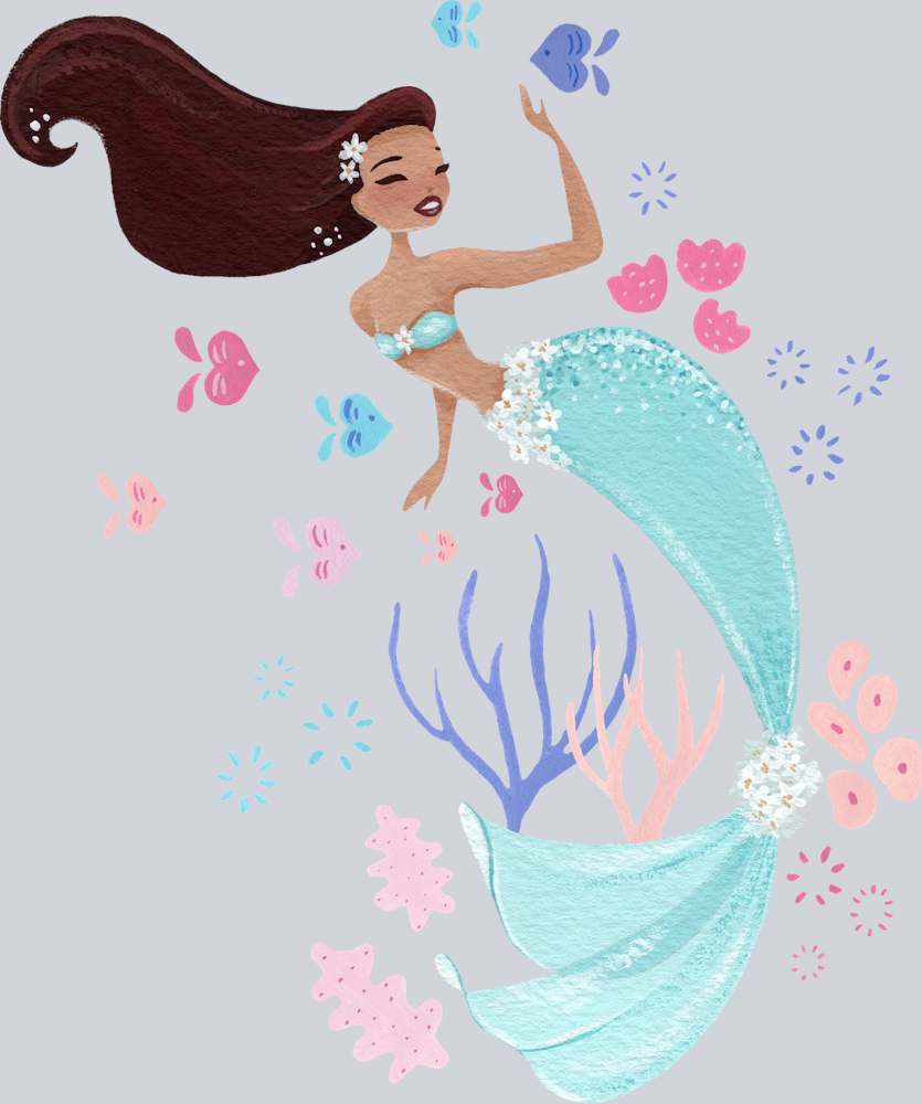 Fantasy Mermaid Scene 5 - STK06667 (DTF Transfers)