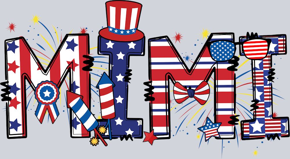 Mimi Patriotic - STK04290 (DTF Transfers)