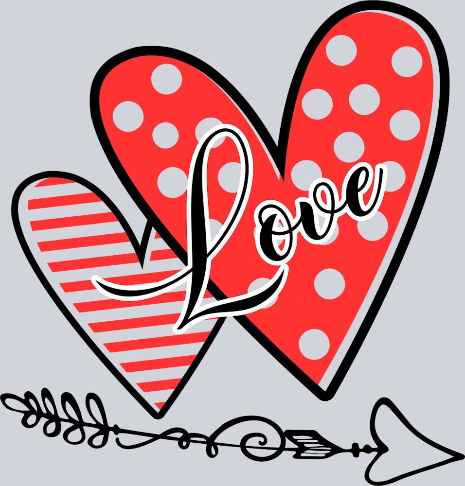 Love Hearts - STK03734 (DTF Transfers)