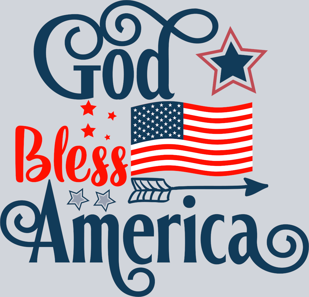 God Bless America 6 - STK02362 (DTF Transfers)