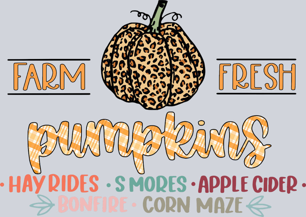 Farm Fresh Pumpkins 2 - STK07169 (DTF Transfers)