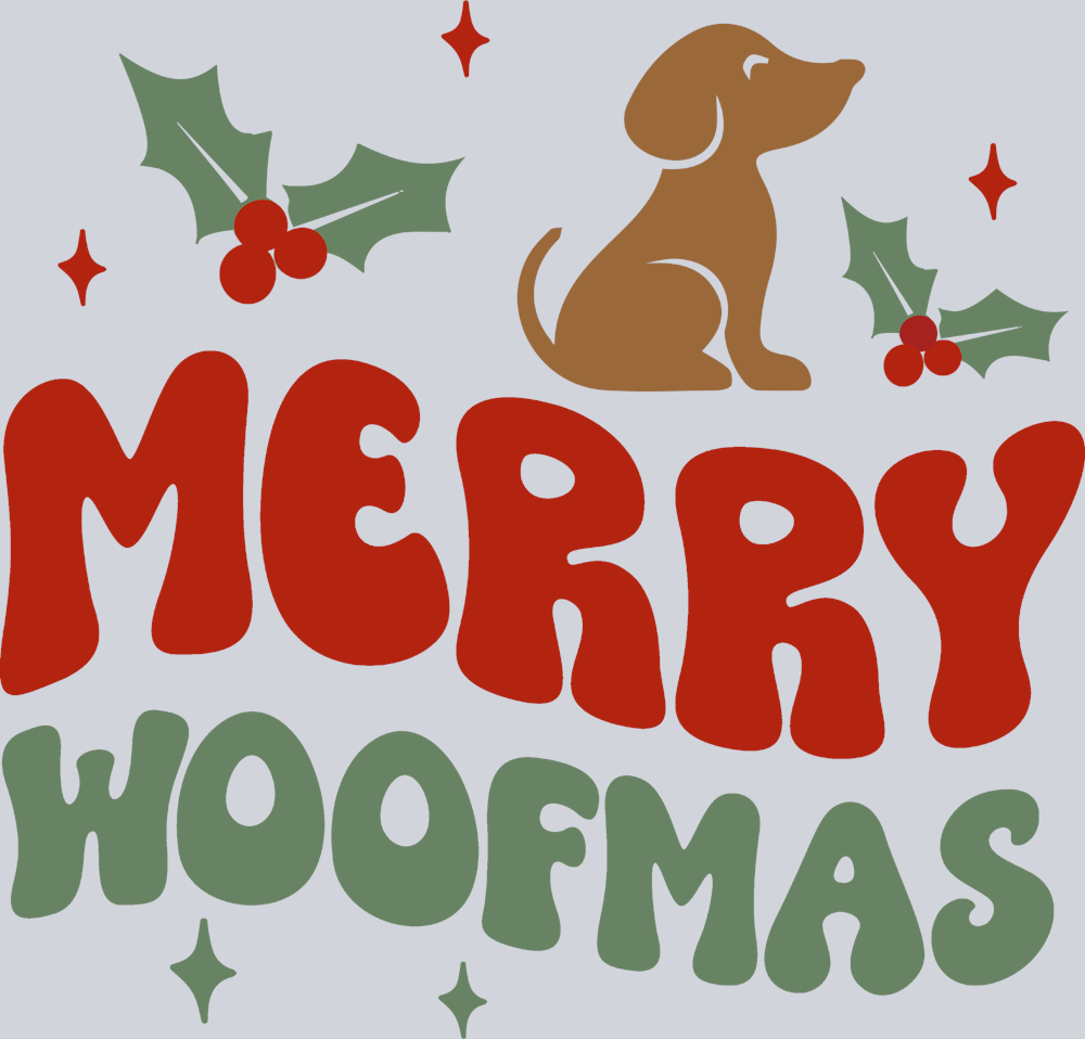 Pets Merry Woofmas - STK04874 (DTF Transfers)