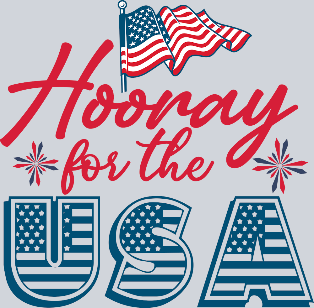 Hooray For The USA - STK02789 (DTF Transfers)