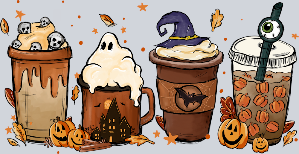 Hot Cocoa Halloween - STK02807 (DTF Transfers)