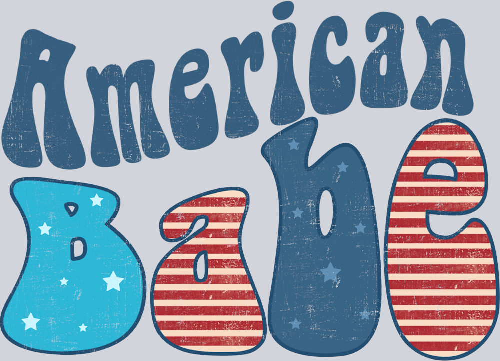 Retro American Babe - STK05180 (DTF Transfers)