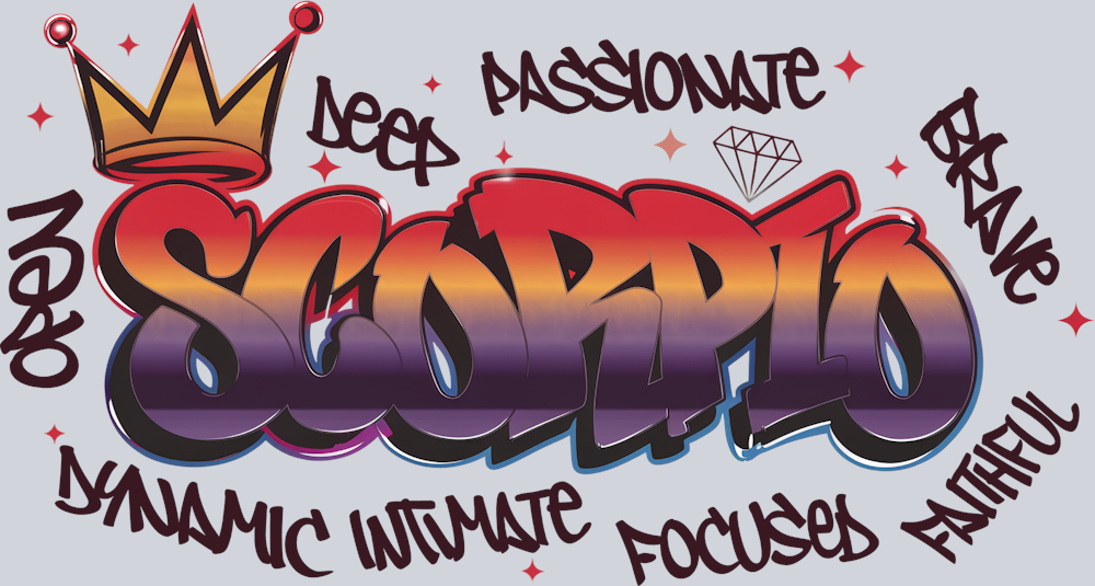 Scorpio Graffiti - STK05395 (DTF Transfers)