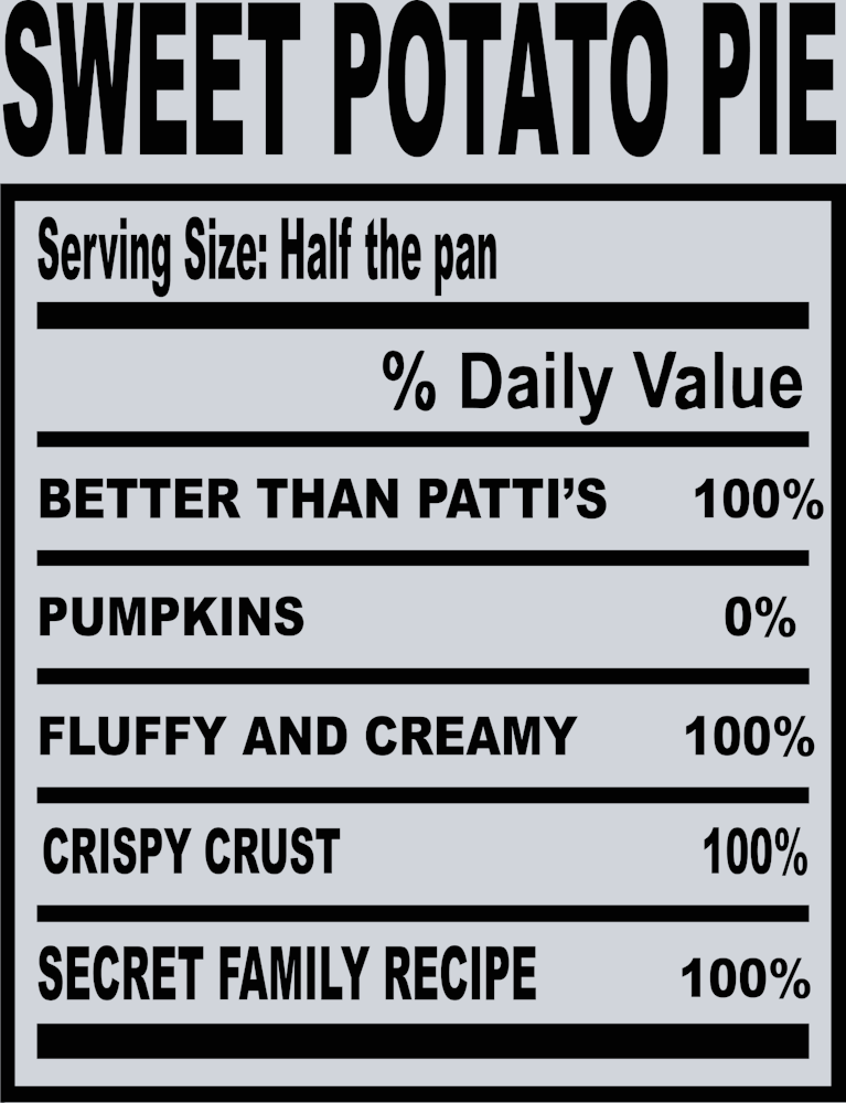 Soul Food Thanksgiving Sweet Potato Pie - STK05646 (DTF Transfers)