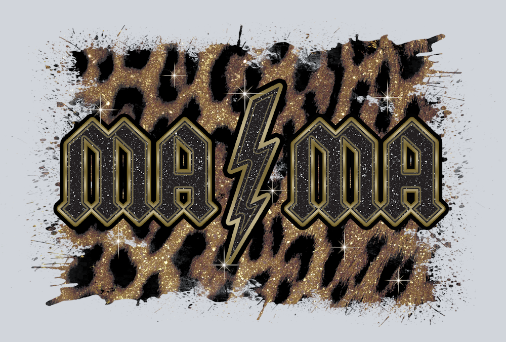 Mama Gold Lightning - STK03960 (DTF Transfers)