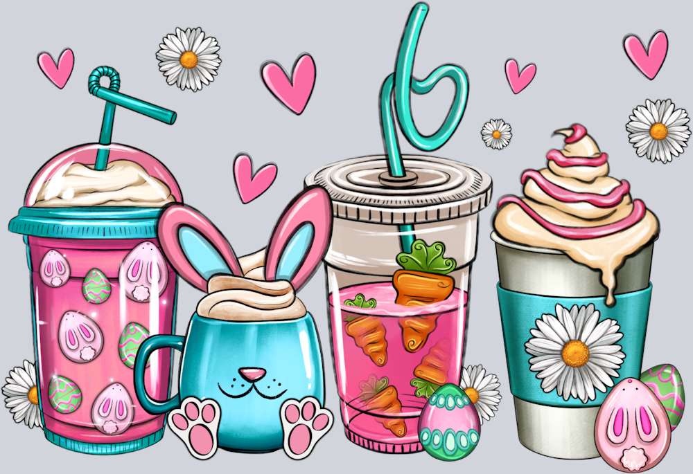 Easter Coffee Cups - STK06975 (DTF Transfers)