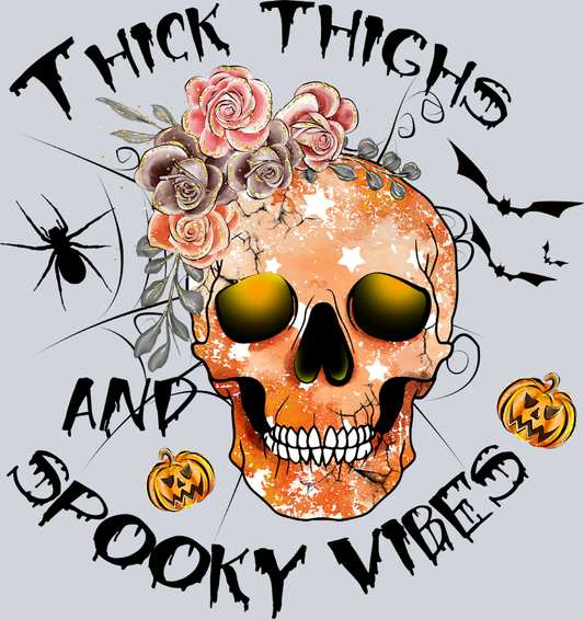 Thick Thighs And Spooky Vibes - STK06102 (DTF Transfers)