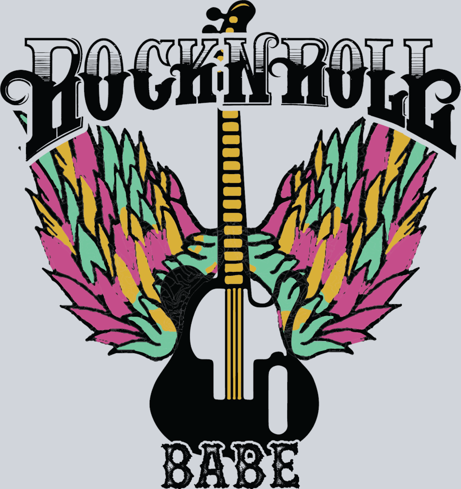 Rock N Roll Babe - STK05261 (DTF Transfers)