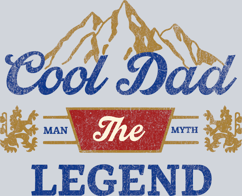 Cool Dad The Man The Myth The Legend - STK01431 (DTF Transfers)