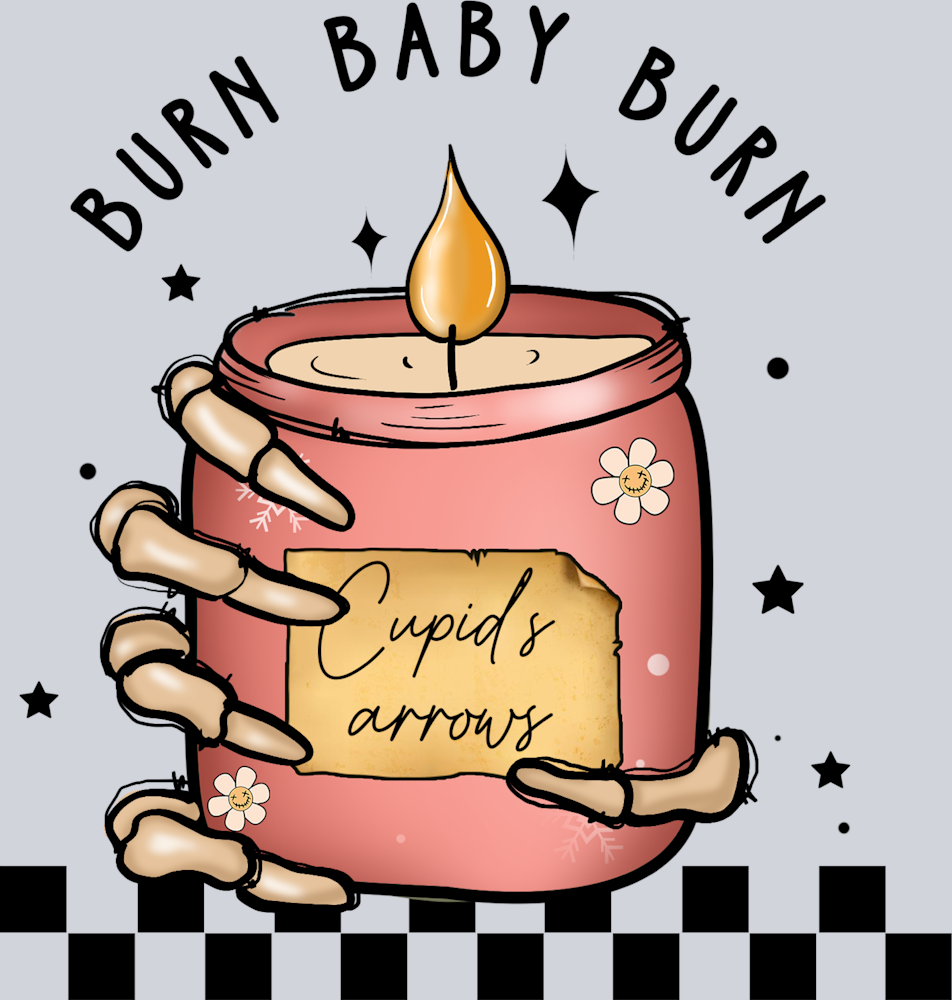 Skeleton Burn Baby Burn - STK05487 (DTF Transfers)