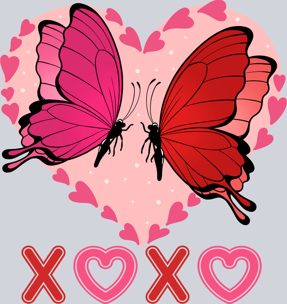 Xoxo Butterflies - STK06538 (DTF Transfers)