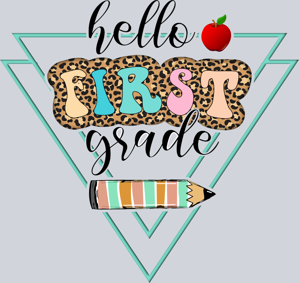 Hello First Grade 3 - STK02696 (DTF Transfers)