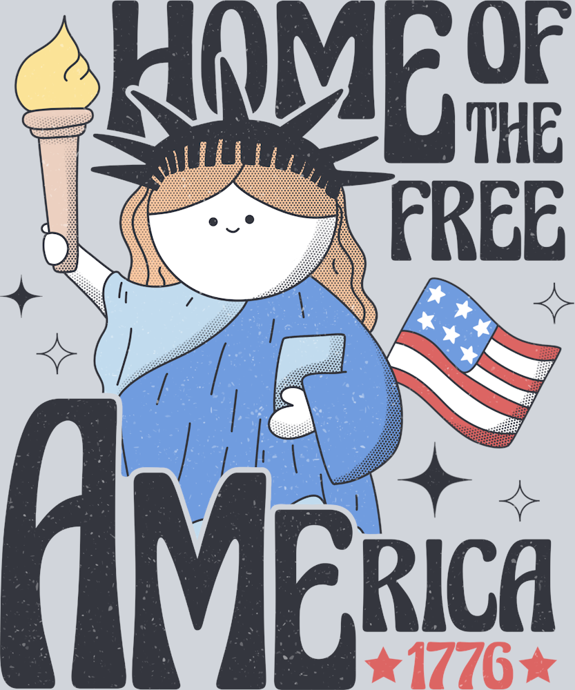 Home Of The Free America - STK02780 (DTF Transfers)
