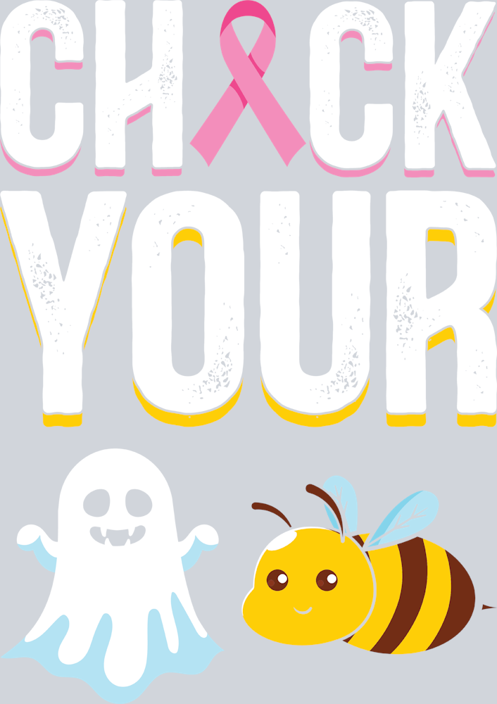 Breast Cancer Awareness Check Your Boo Bees - STK01122 (DTF Transfers)