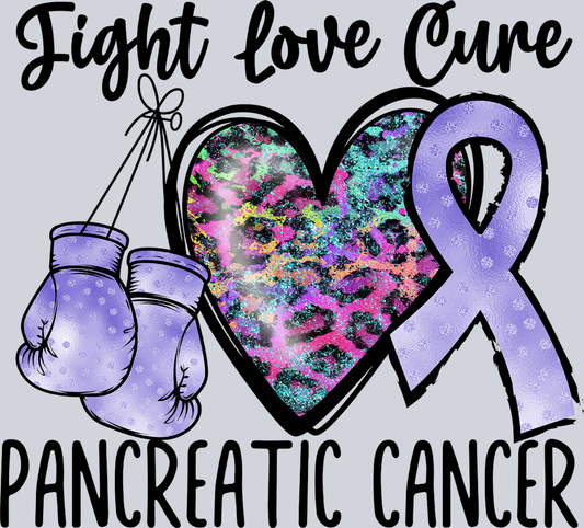 Fight Love Cure Pancreatic Cancer - STK06818 (DTF Transfers)