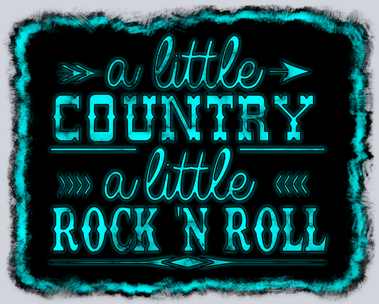 Turquoise Rock N Roll - STK06201 (DTF Transfers)