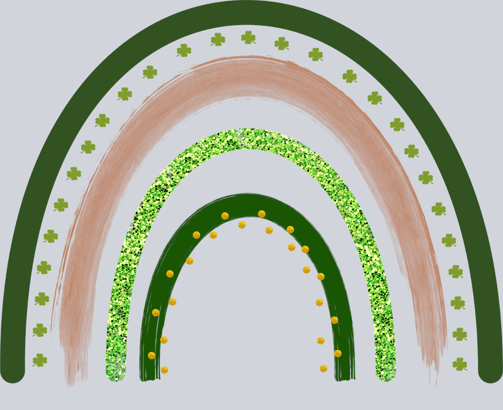 Lucky St Patricks Day Rainbow - STK03909 (DTF Transfers)
