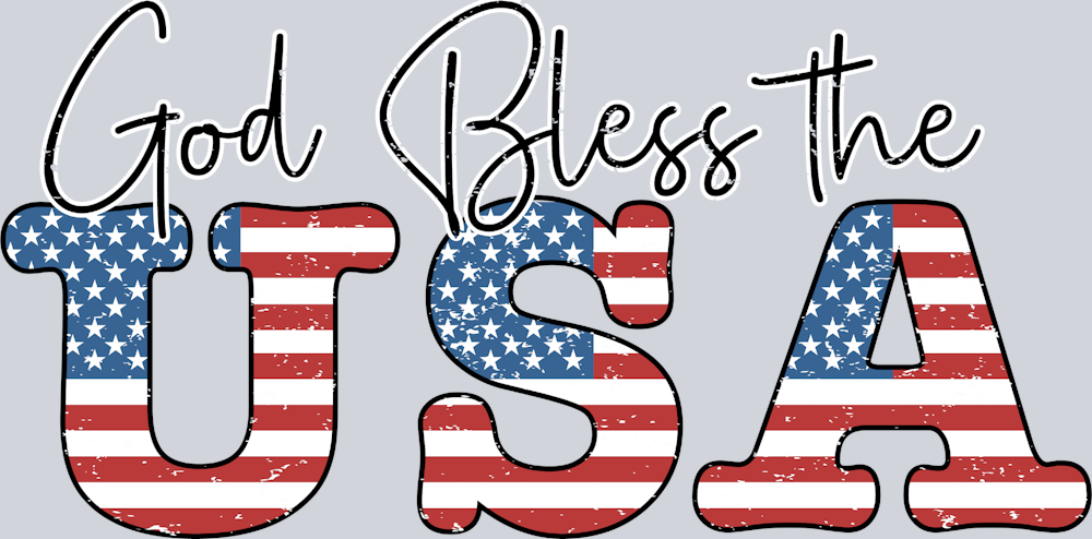 God Bless The USA - STK02363 (DTF Transfers)