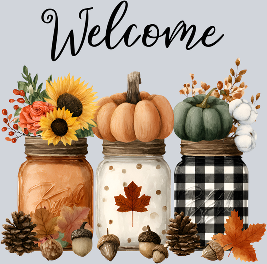 Fall Welcome Jars 3 - STK07385 (DTF Transfers)