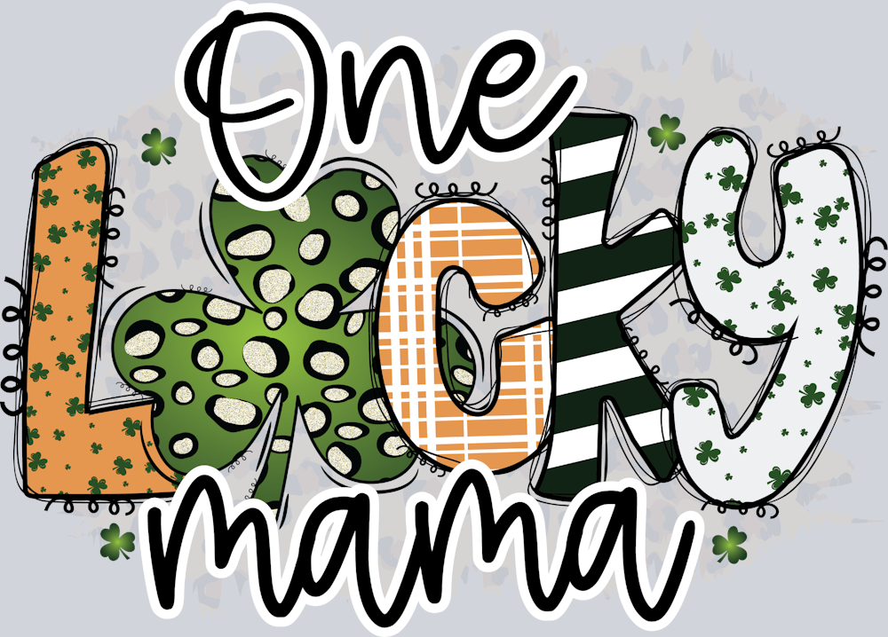 One Lucky Mama - STK04614 (DTF Transfers)