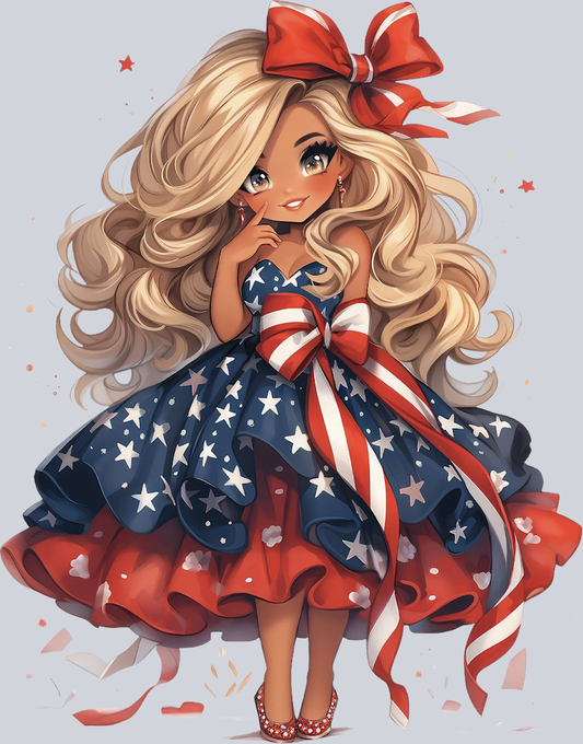 American Doll 17 - STK00202 (DTF Transfers)