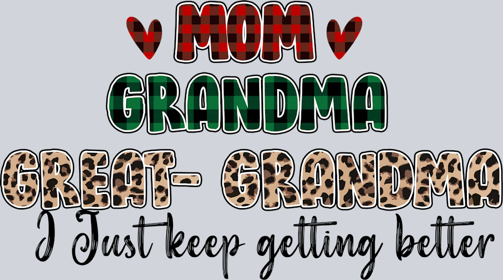 Mom Grandma Great Grandma - STK04315 (DTF Transfers)