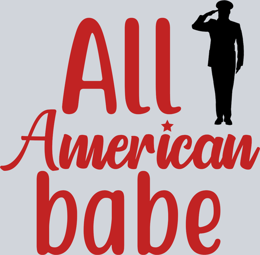 All American Babe - STK00084 (DTF Transfers)