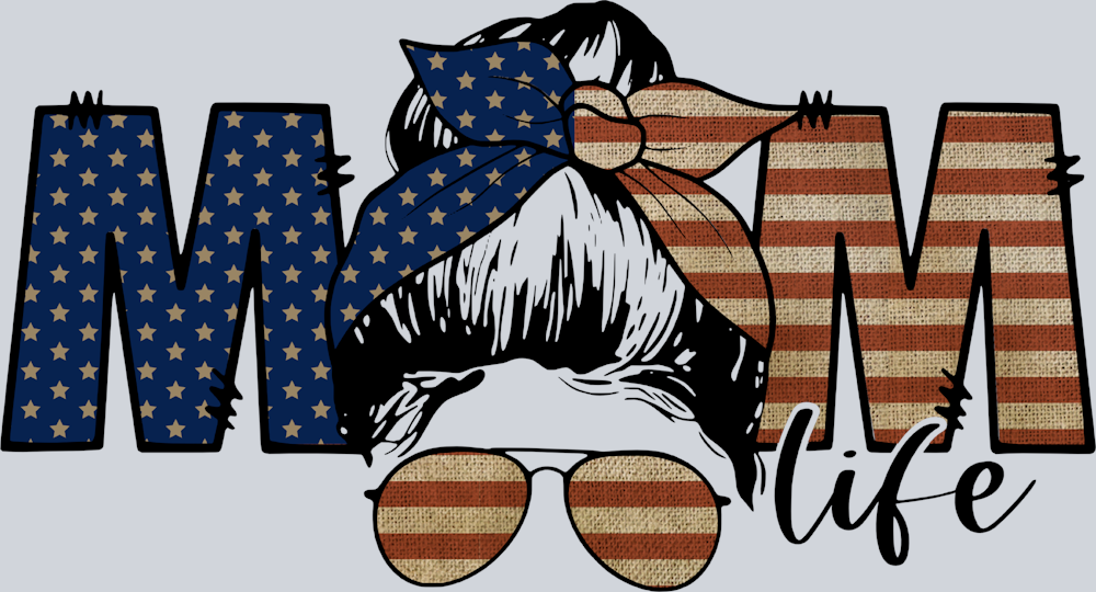 Mom Life Patriotic - STK04320 (DTF Transfers)