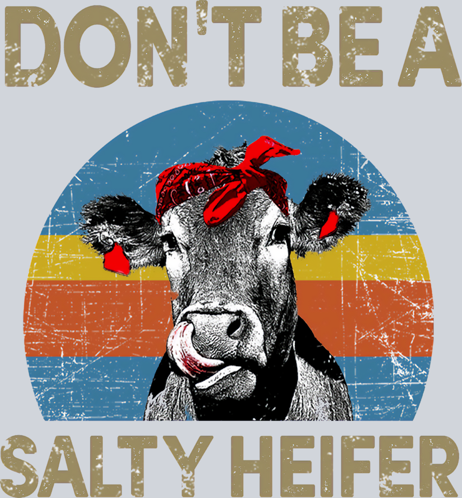 Don't Be A Salty Heifer - STK01680 (DTF Transfers)