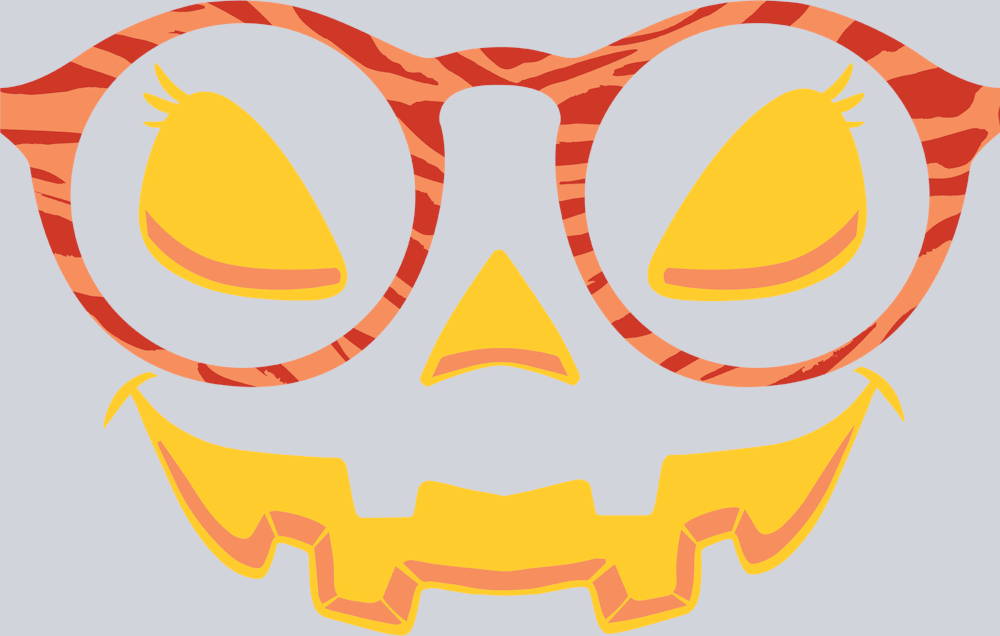 Halloween Jack O Lantern Grin - STK02488 (DTF Transfers)