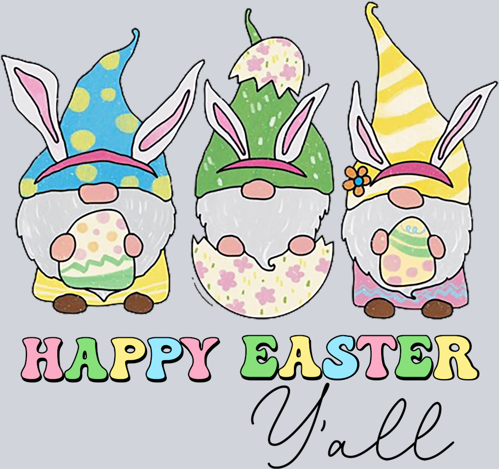 Happy Easter Y'all - STK02539 (DTF Transfers)