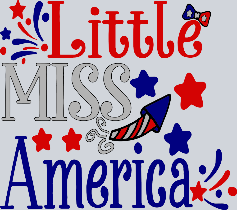 Little Miss America - STK03628 (DTF Transfers)