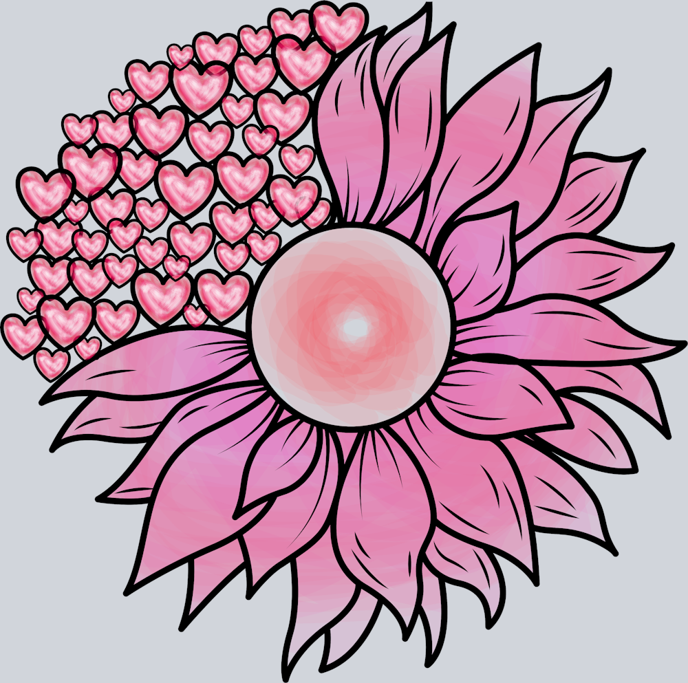 Valentine Sunflower - STK06302 (DTF Transfers)