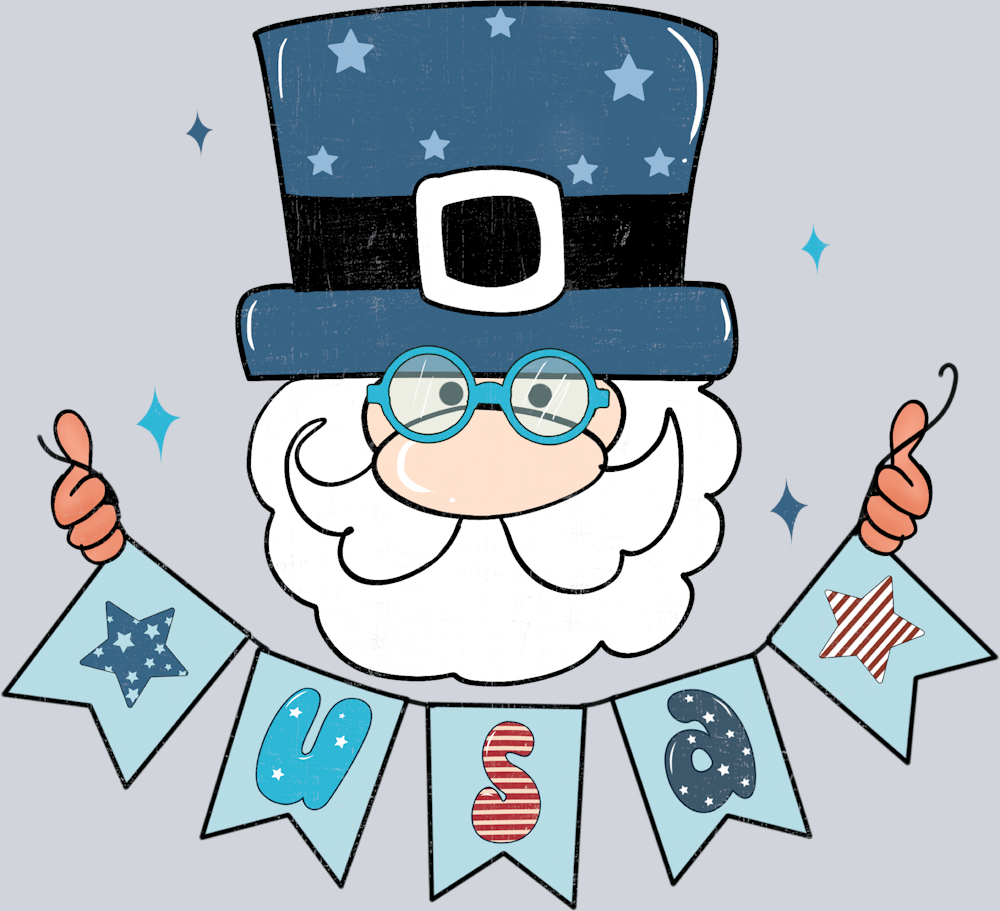 USA Beard Gnome - STK06247 (DTF Transfers)