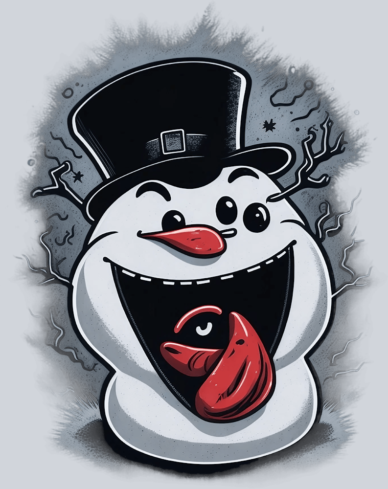 Snowman Grin - STK05567 (DTF Transfers)