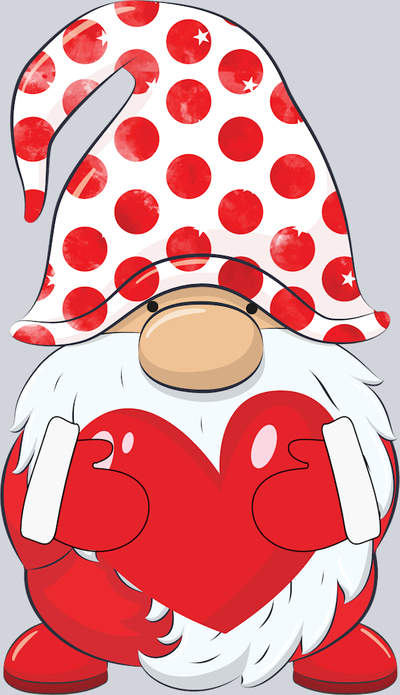 Gnome Red Dots - STK02327 (DTF Transfers)