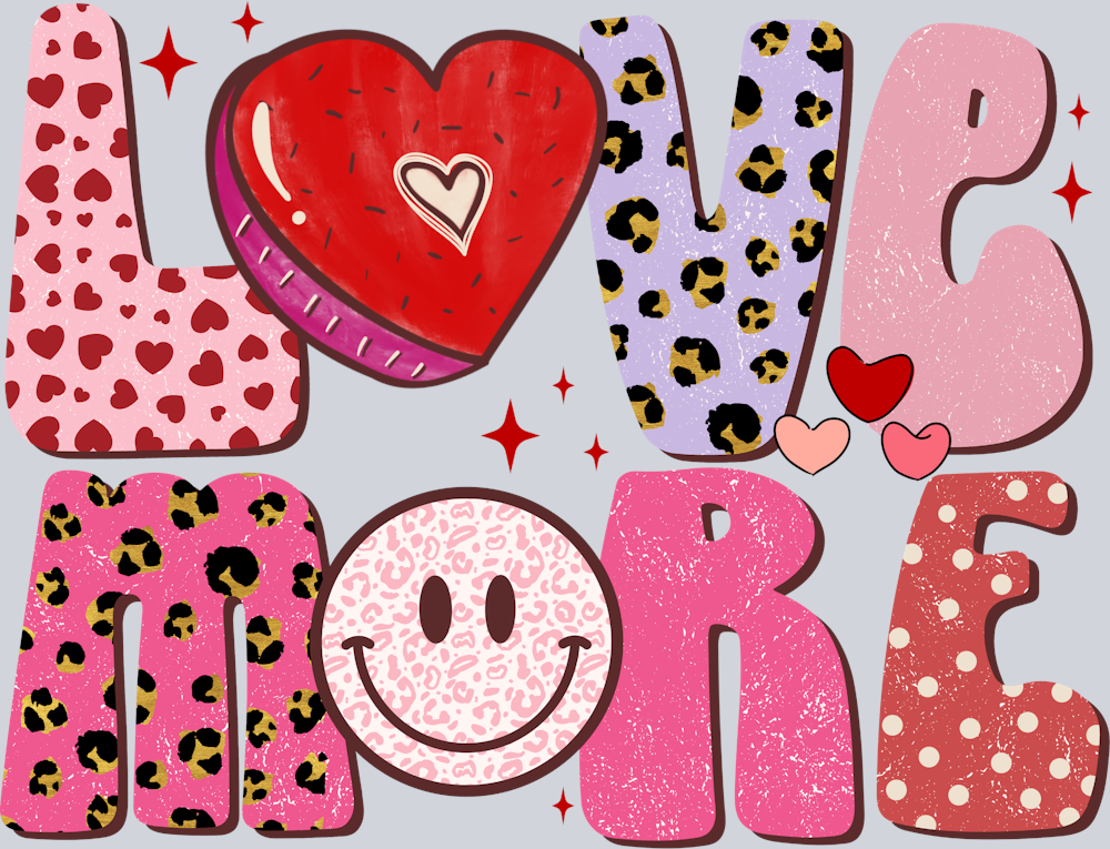 Love More Smiley - STK03771 (DTF Transfers)