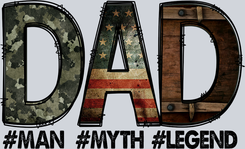 Dad Man Myth Legend - STK07052 (DTF Transfers)