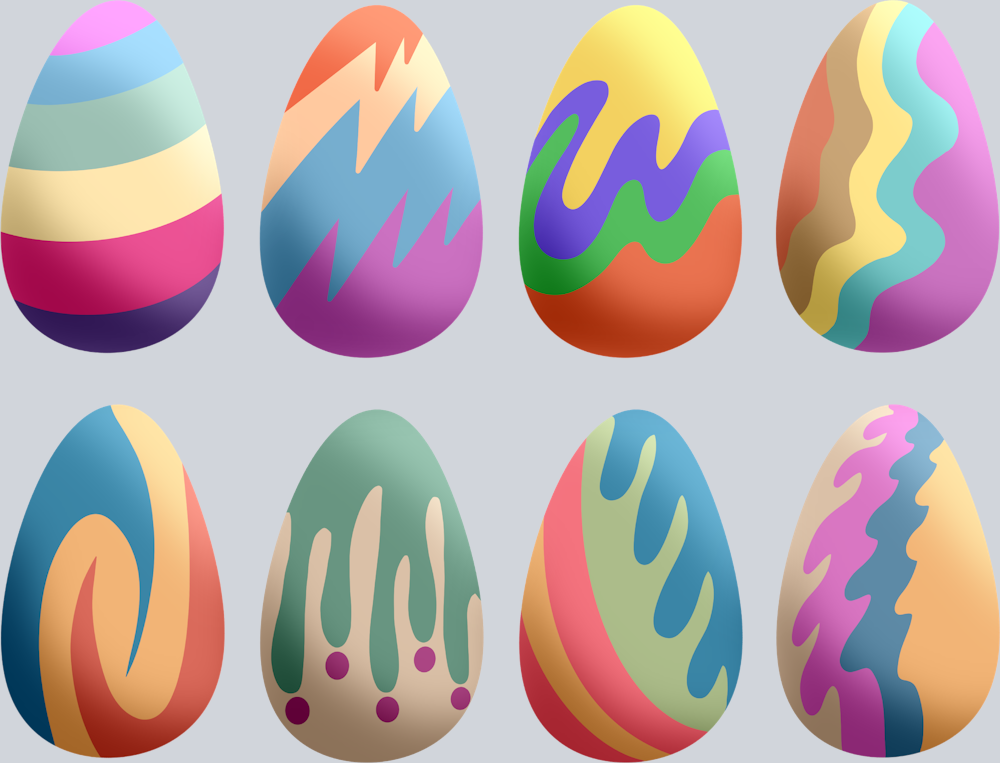 Rainbow Easter Eggs - STK07020 (DTF Transfers)