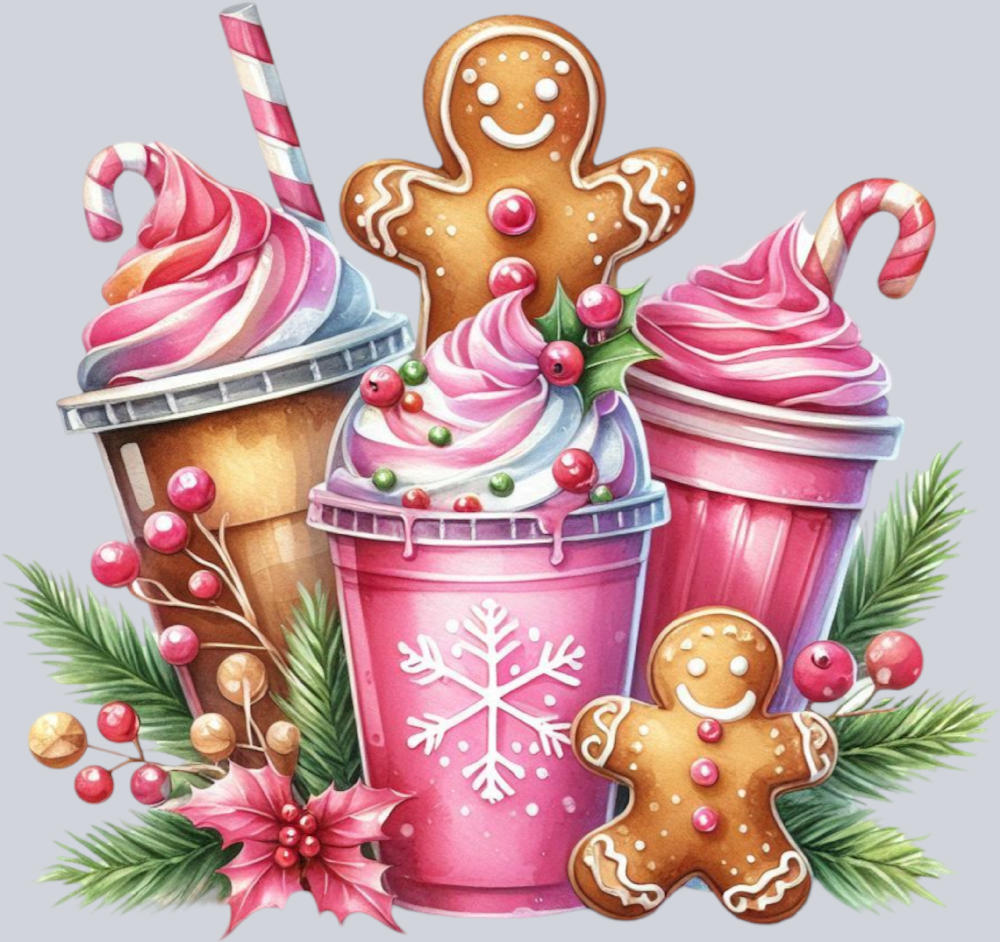 Pink Gingerbread - STK04925 (DTF Transfers)