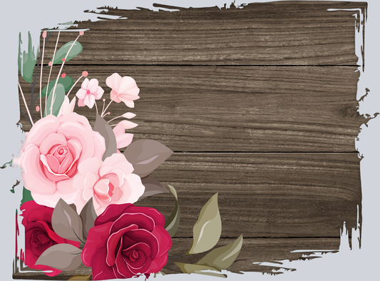 Wood Rectangle 6 - STK06518 (DTF Transfers)