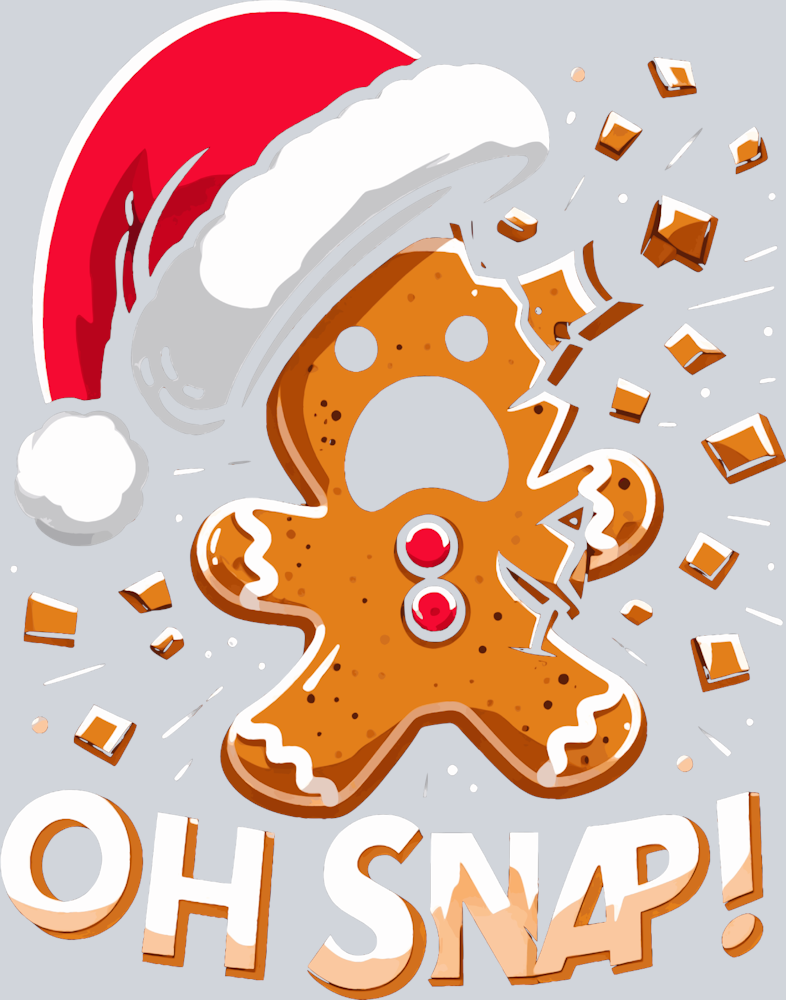 Gingerbread Oh Snap - STK02243 (DTF Transfers)