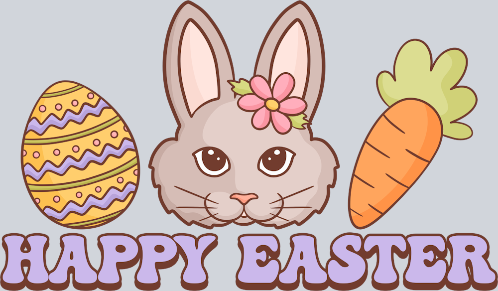 Happy Easter 2 - STK06990 (DTF Transfers)