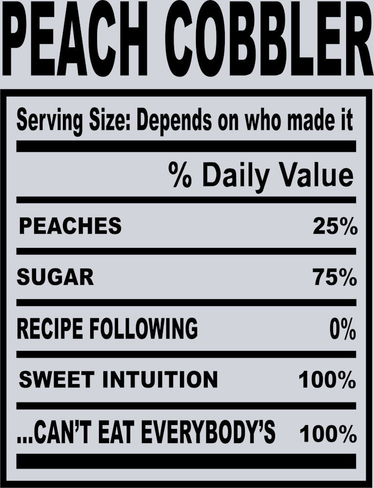 Soul Food - Peach Cobbler - STK05642 (DTF Transfers)