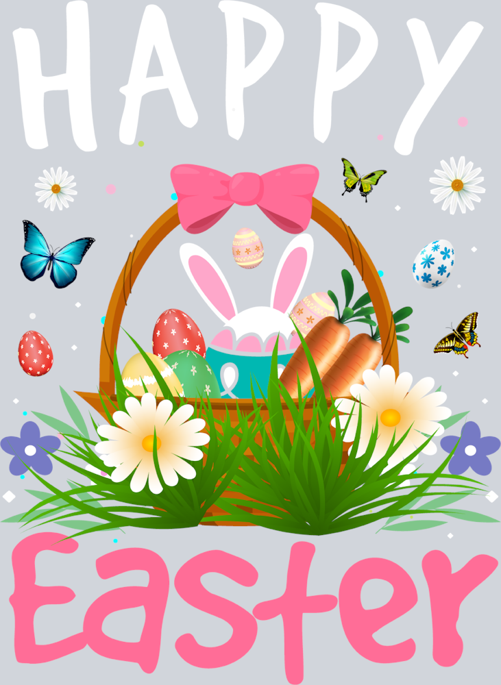 Happy Easter 8 - STK06996 (DTF Transfers)