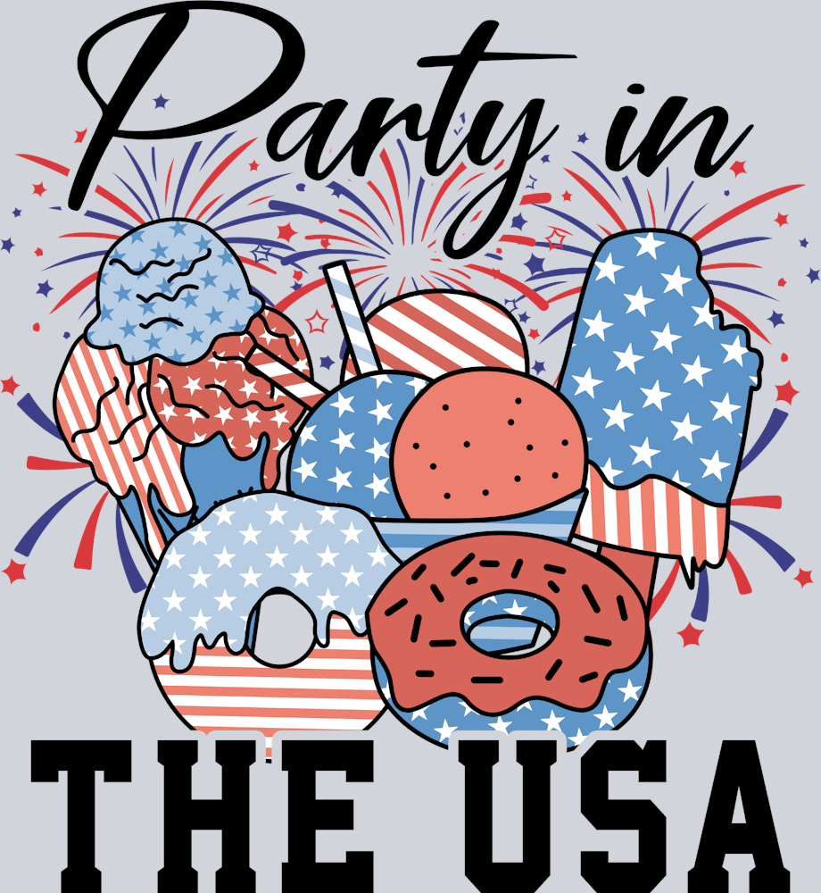 Party In The USA 4 - STK04687 (DTF Transfers)